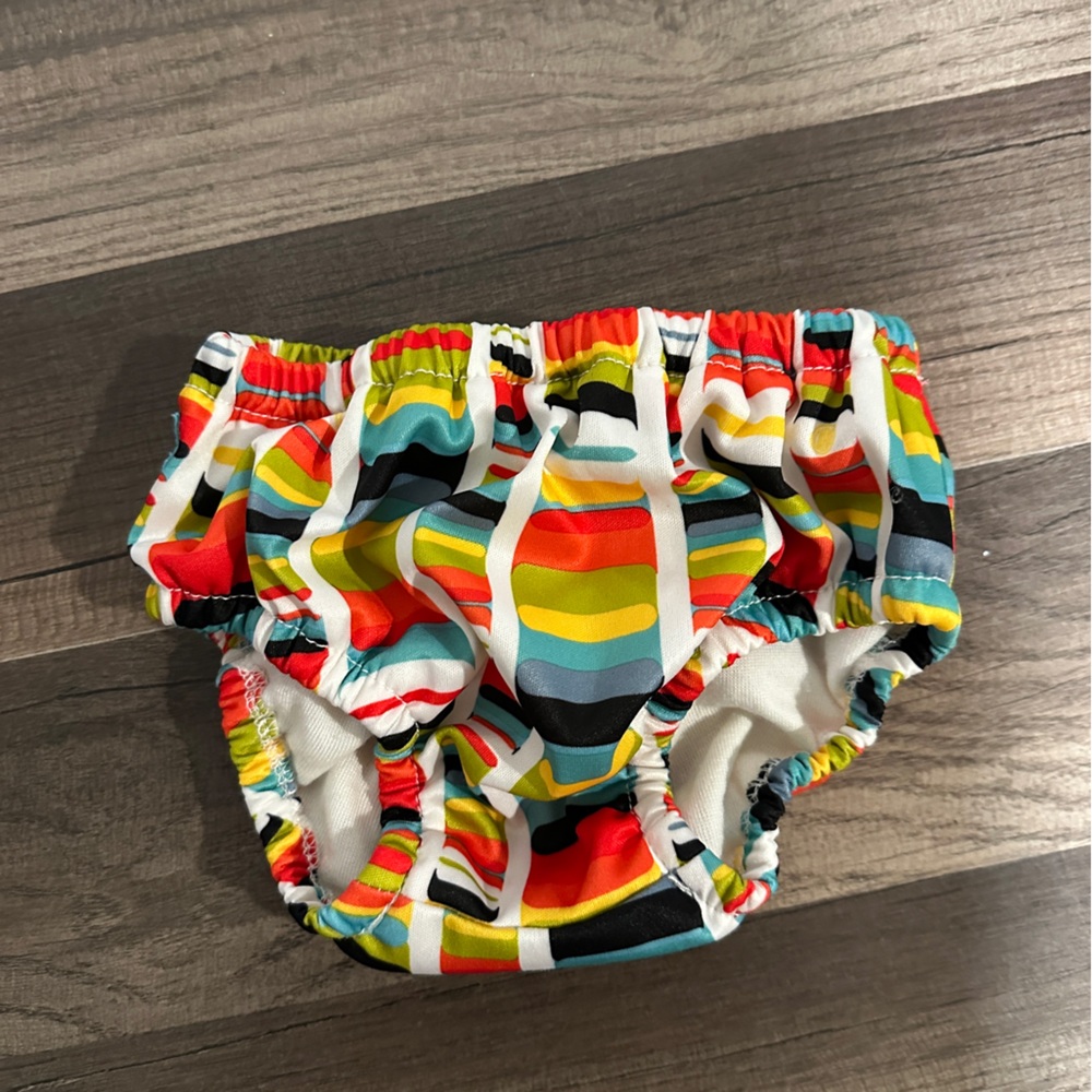 Charlie Banana Multicolor Striped Diaper Cover L